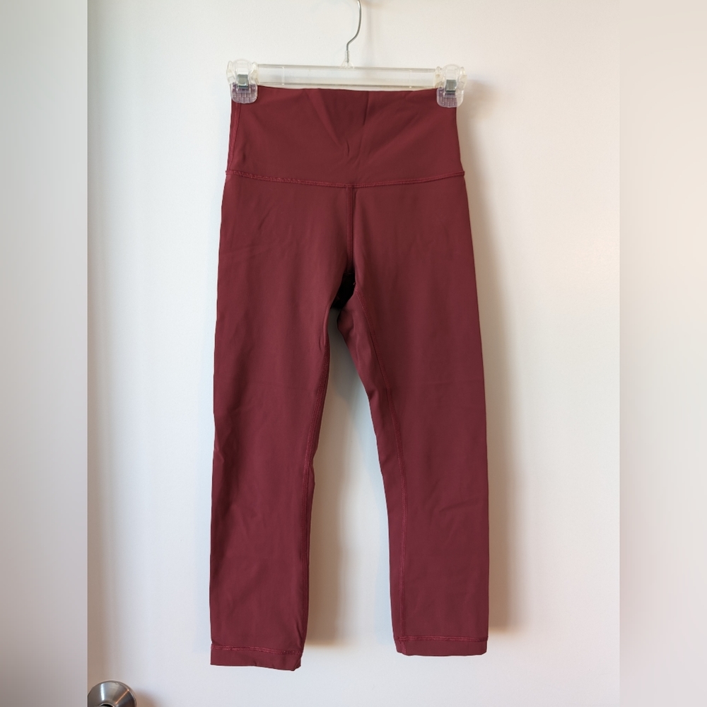 Lululemon Wunder Under Crop Luxtreme Chianti Sz 4